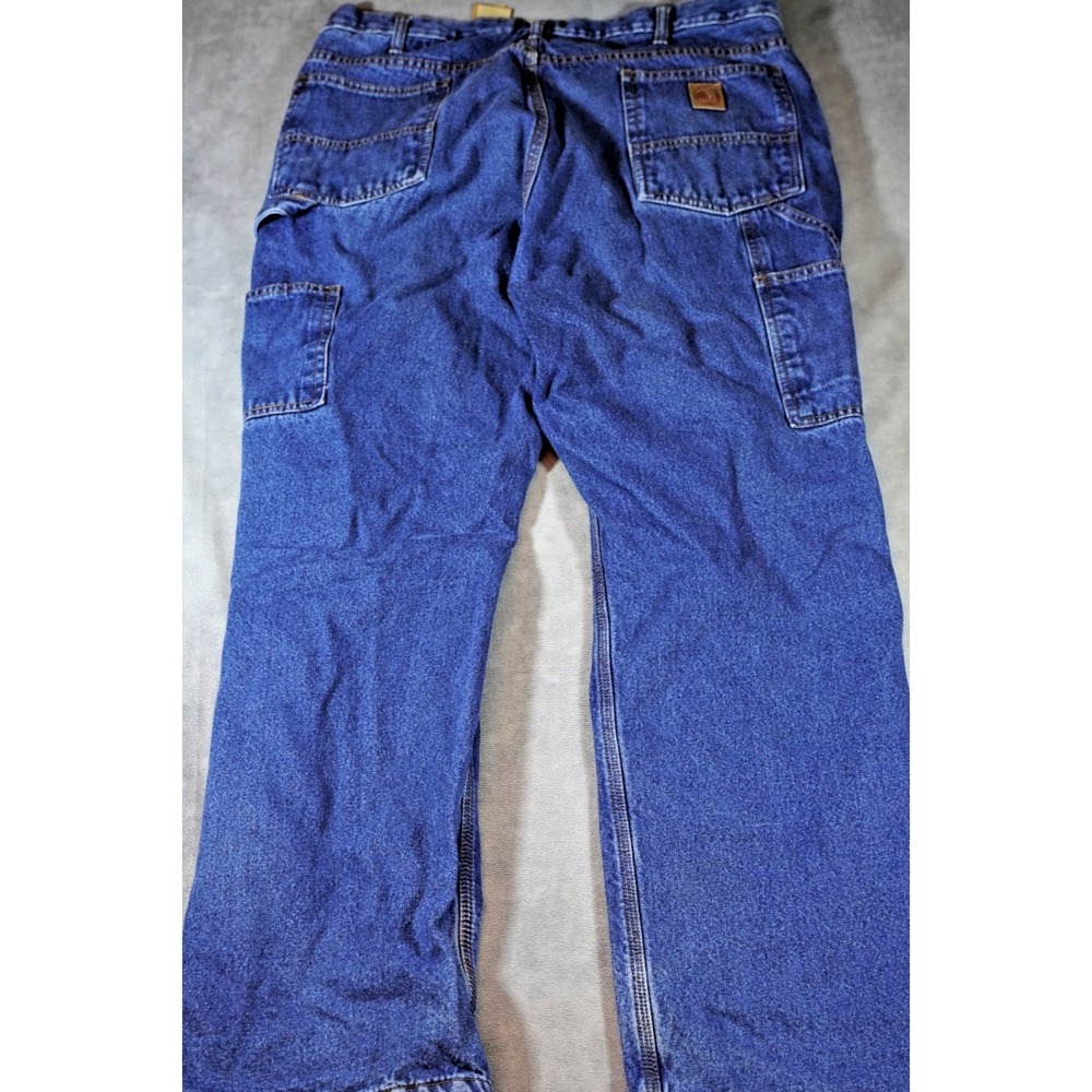 Berne Flannel Lined Jeans Mens 36x34 Carpenter Work Pants Hammer Loop Denim